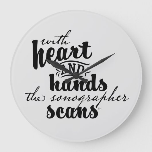 Met hart en handen de Sonographer scans Grote Klok (Voorkant)