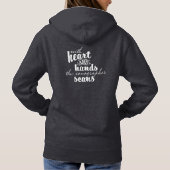 Met hart en handen de Sonographer scans Hoodie (Achterkant)