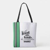 Met hart en handen de Sonographer scans Tote Bag (Achterkant)