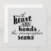 Met hart en handen feestdagenkaart (Voorkant / Achterkant)