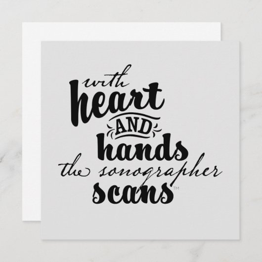 Met hart en handen feestdagenkaart (Voorkant / Achterkant)