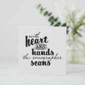 Met hart en handen feestdagenkaart (Staand voorkant)