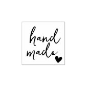 Met Hart Handgemaakte Script Rubberstempel (Afrduk)