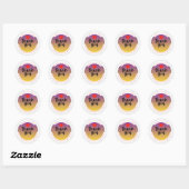 Met Hart Sticker – Minimaal Cute Liefde  (Vel)