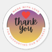 Met Hart Sticker – Minimaal Cute Liefde  (Voorkant)