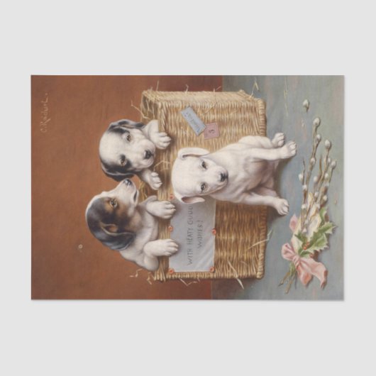 Met hartig goede wensen van Carl Reichert Tissuepapier (Voorkant)