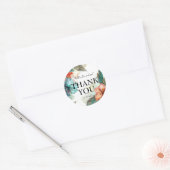 Met heel ons hart Hibiscus Serenade Paradise Ronde Sticker (Envelop)