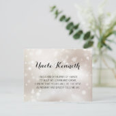 Met hemelsterren ben je mijn godvaders voorstel kaart (Staand voorkant)