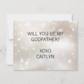 Met hemelsterren ben je mijn godvaders voorstel kaart (Achterkant)