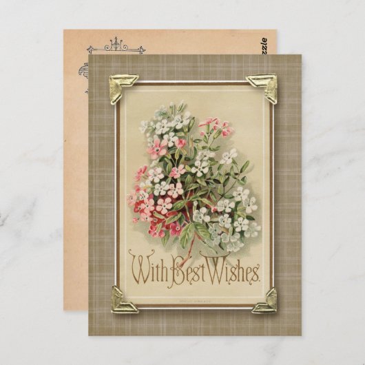 Met  herstel van beste wensen briefkaart (Voorkant / Achterkant)