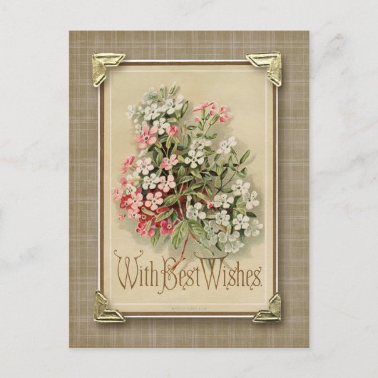 Met herstel van beste wensen briefkaart (Voorkant)