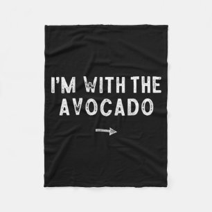 Met het avocado-kostuum komt luie Halloween overee Fleece Deken