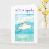 Met het diepste sympathie, aanmoediging, condolant kaart (Gele Bloem)