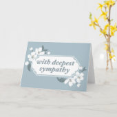 Met het diepste sympathie kaart (Gele Bloem)