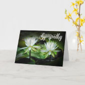 Met het diepste sympathie voor de witte waterlilio kaart (Gele Bloem)