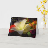 Met het diepste sympathie Wenskaart Kaart (Gele Bloem)