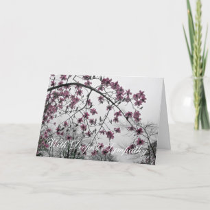 MET HET DIEPSTE WENSKAART VAN DE SYMPATHIE KAART