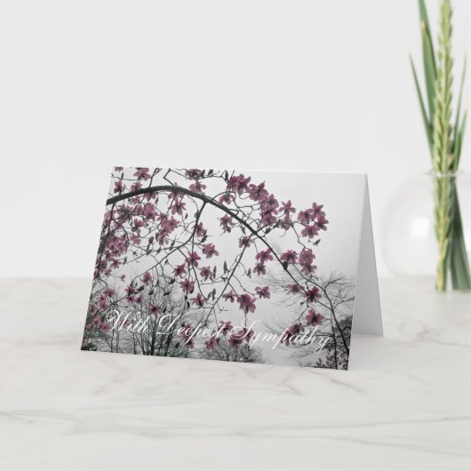 MET HET DIEPSTE WENSKAART VAN DE SYMPATHIE KAART (Voorkant)