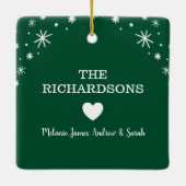 Met het grappige kerstboom voor toiletpapier keramisch ornament (Achterkant)