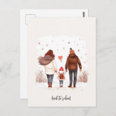 Met het Kind naar school Briefkaart (Voorkant / Achterkant)