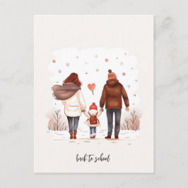 Met het Kind naar school Briefkaart