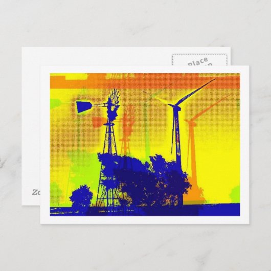 Met het oude en met het nieuwe briefkaart (Voorkant / Achterkant)