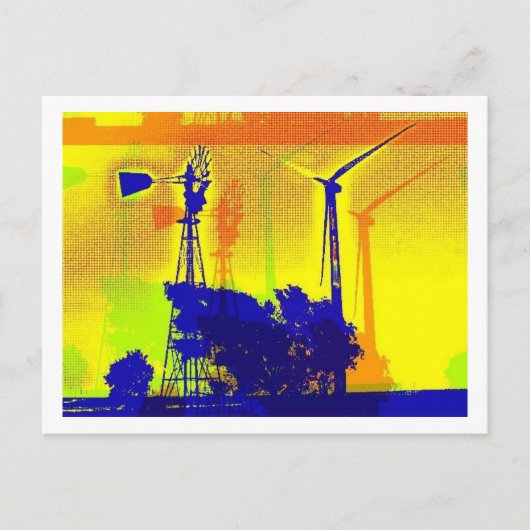 Met het oude en met het nieuwe briefkaart (Voorkant)