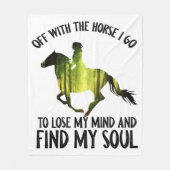 Met het paard ga ik mijn modembos verliezen. fleece deken (Voorkant)