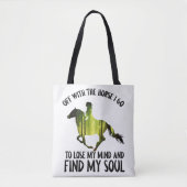 Met het paard ga ik mijn modembos verliezen. tote bag (Voorkant)