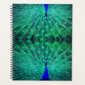 Met het prachtige groen, blauw en turquoise planner (Voorkant)