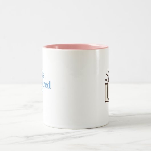 Met het recht bediende Mok met twee tonen (Center)