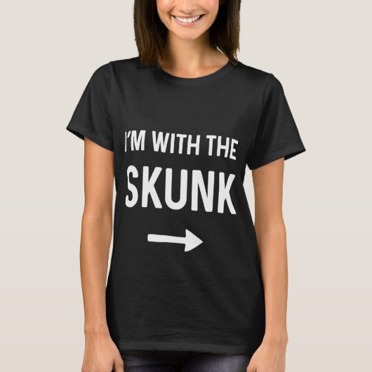 Met het Shirt Skunk Funny Halloween (Voorkant)