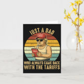 Met het tarief grappig Trump Vaderdag  Kaart (Gele Bloem)