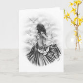 Met het Wenskaart van de Duiven Kaart (Gele Bloem)