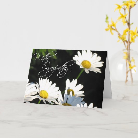 Met het Wenskaart van de Sympathie Kaart (Gele Bloem)