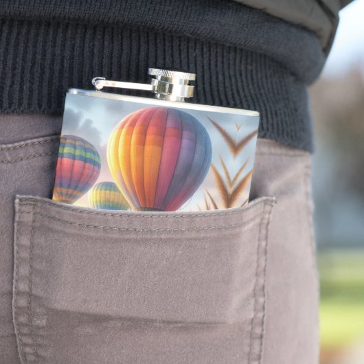 met hete lucht omwikkelde vinylkolf heupfles (Voorbeeld)