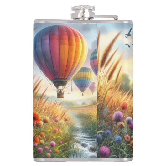 met hete lucht omwikkelde vinylkolf heupfles (Achterkant)