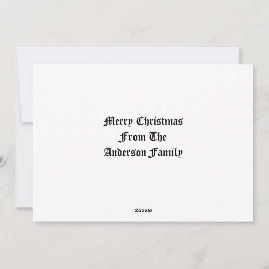  met Holly Kerstmis Feestdagenkaart (Achterkant)