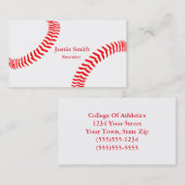 Met honkbal behandelde Visitekaartjes (Voorkant / Achterkant)