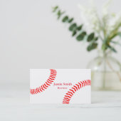 Met honkbal behandelde Visitekaartjes (Staand voorkant)