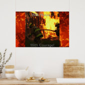 Met Honor... Met Courage. Poster (Keuken)