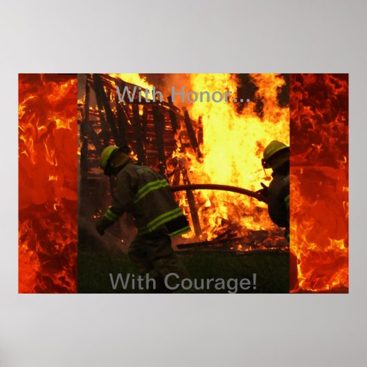 Met Honor... Met Courage. Poster (Voorkant)