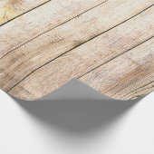 Met hout gebleekte witte kalkwas cadeaupapier (Hoek)