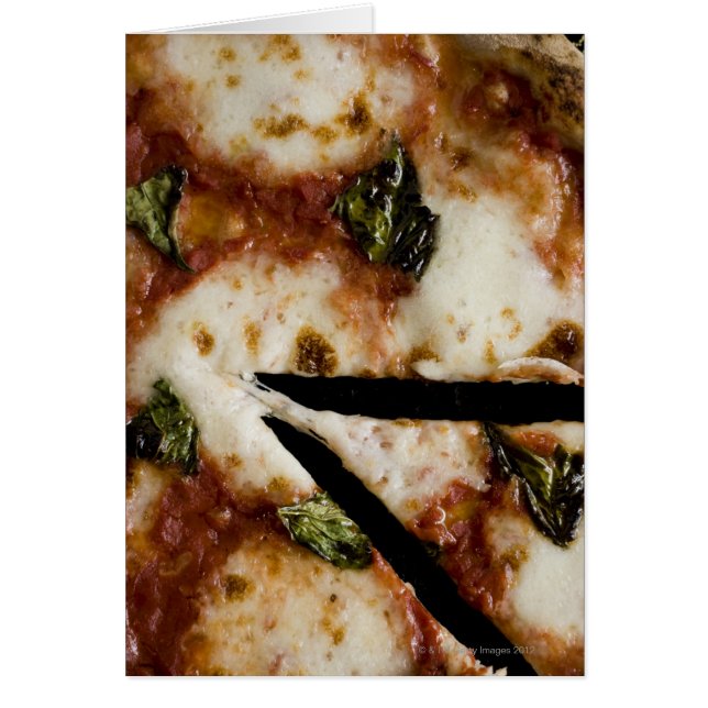 met hout gestookte kaas pizza (Voorkant)