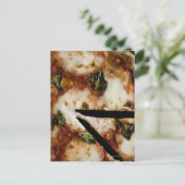 met hout gestookte kaas pizza briefkaart (Staand voorkant)