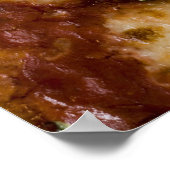met hout gestookte kaas pizza poster (Hoek)