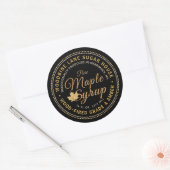 Met hout gestookte stroop van traditionele oorspro ronde sticker (Envelop)