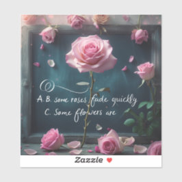 Met hout omlijst gril" sticker