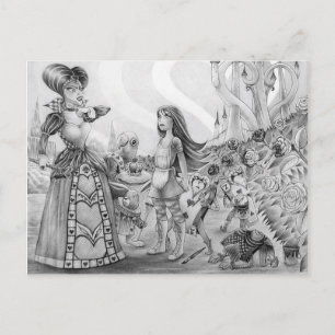 "Met hun hoofd!" Briefkaart