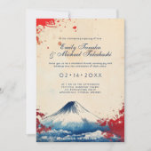 Met huwelijksdetails Japanse Harmonie met Fuji Kaart (Voorkant)